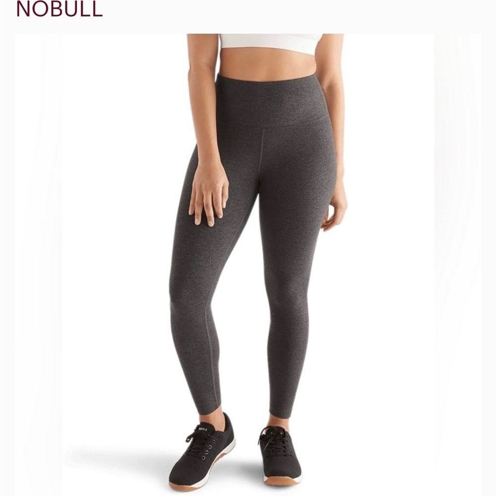 NOBULL High-Waist Seamless Leggings in Charcoal Heather Gray